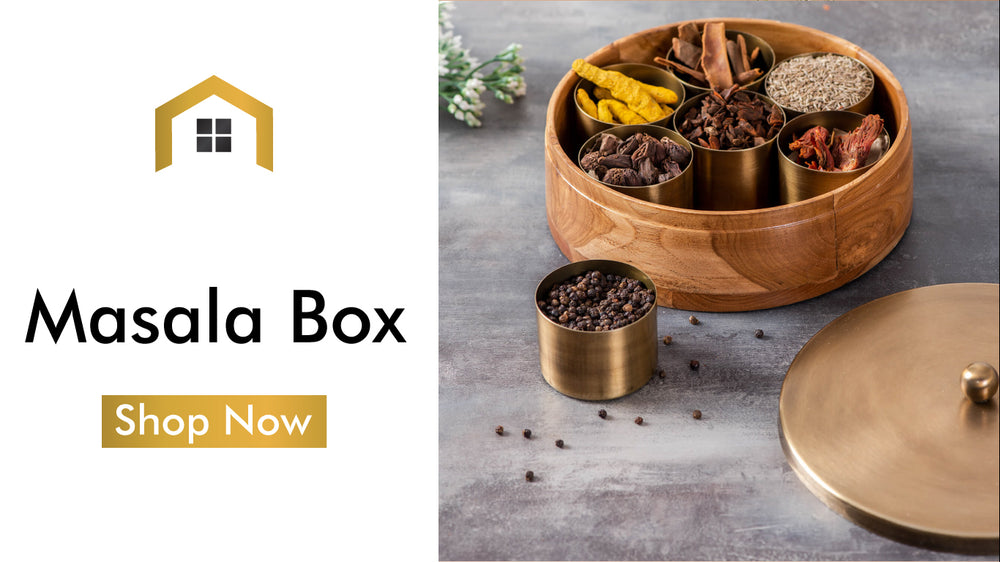 Wooden Masala Box 