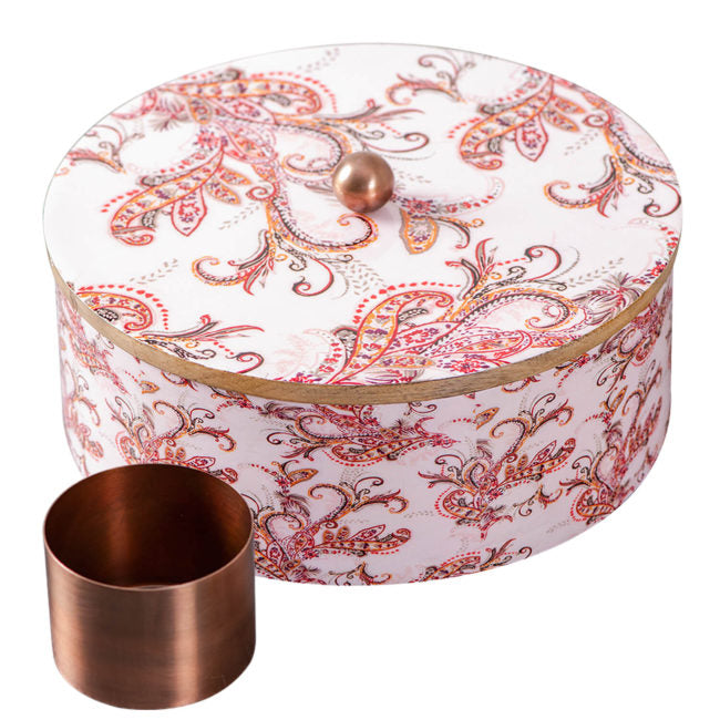 Voguish Masala Box 7 Jars - Pink Enamel