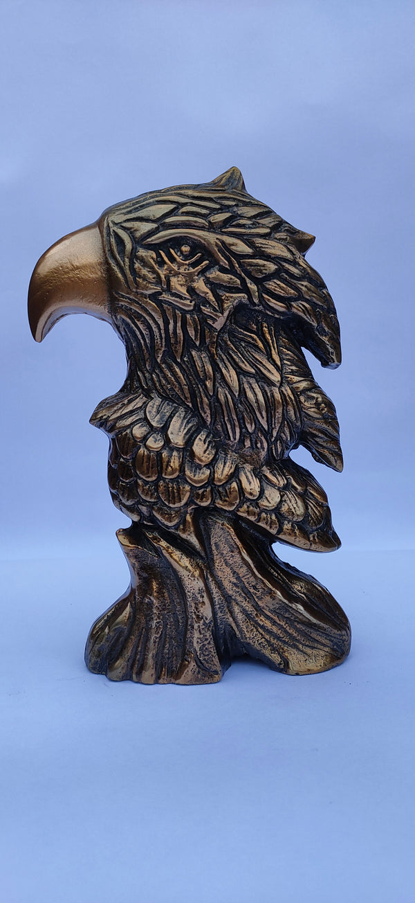 Aluminum Handcrafted Eagle Head Sculpture