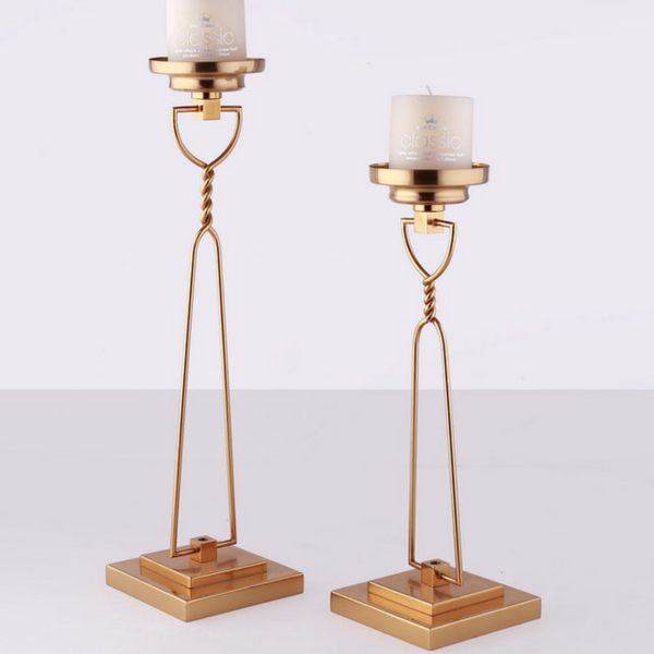 Sigma Stainless Steel Candle Stand - Pair