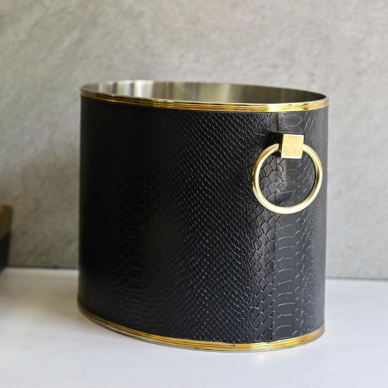 Champagne Bucket With Gold Trimming
