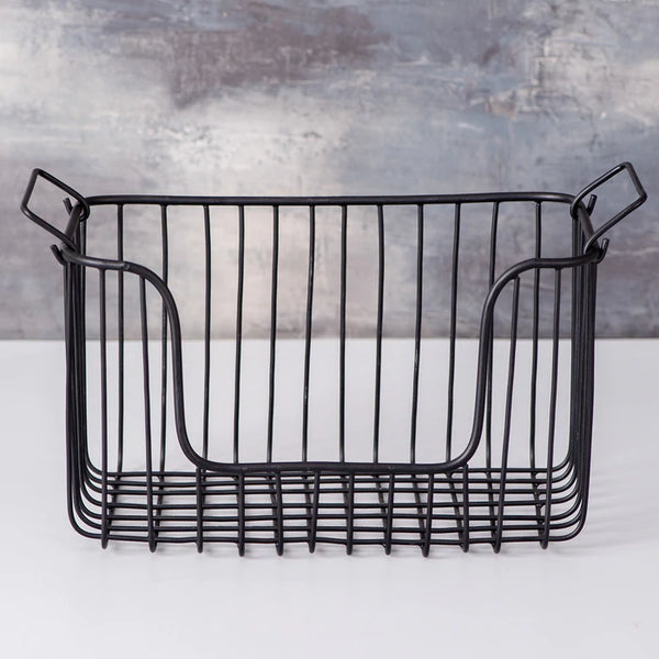 Classic Black Fruit Basket