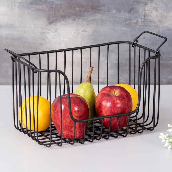 Classic Black Fruit Basket