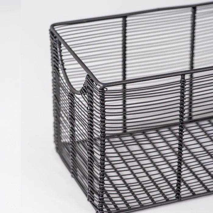 Classic Wired Rectangular Basket