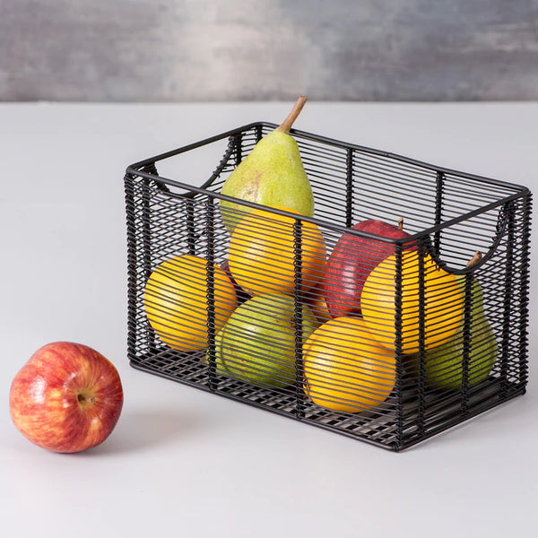 Classic Wired Rectangular Basket