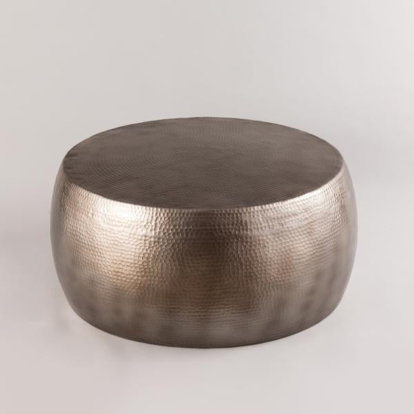 HAMMERED GREY SIDE TABLE