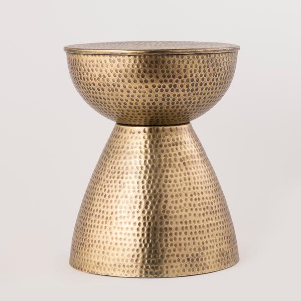 ANTIQUE BRASS SIDE TABLE