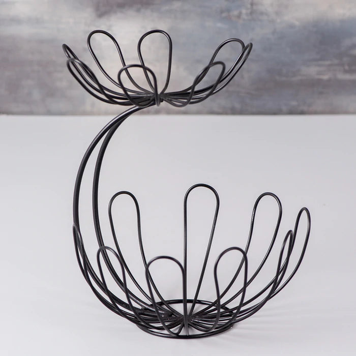 Floral 2 Tier Basket