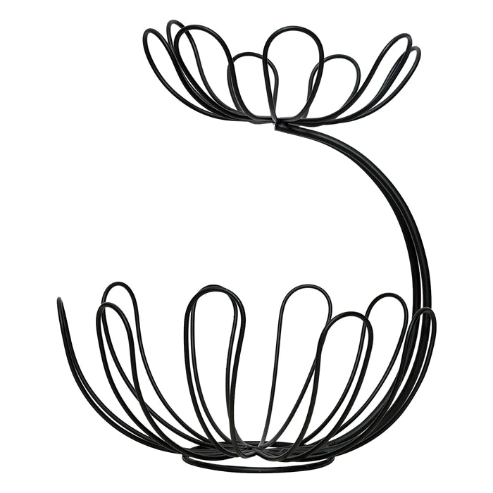 Floral 2 Tier Basket