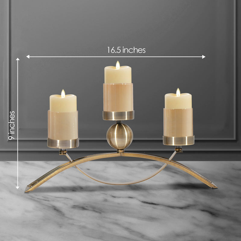 The Three Piece Criss Cross Decorative Candle Stand