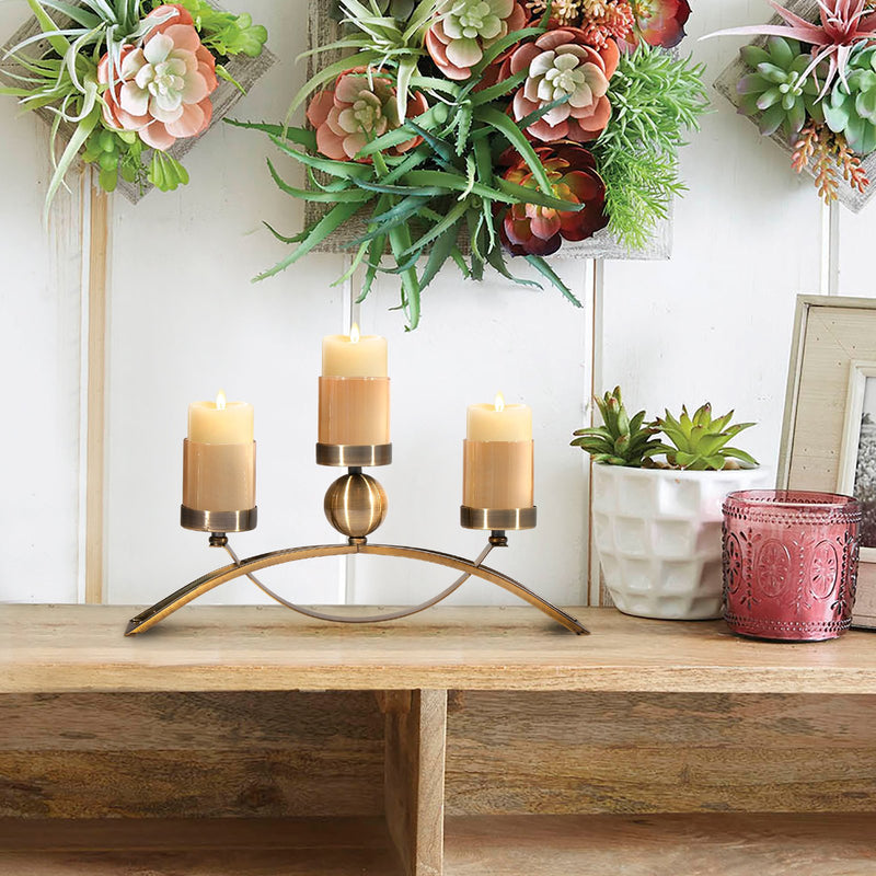 The Three Piece Criss Cross Decorative Candle Stand