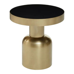 OVO Side Table Black & Gold (Small)