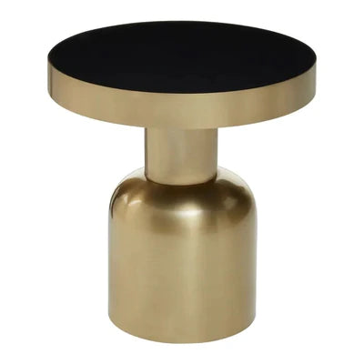 OVO Side Table Black & Gold (Small)