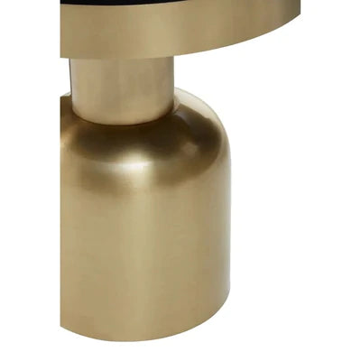OVO Side Table Black & Gold (Small)