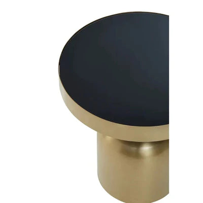 OVO Side Table Black & Gold (Small)