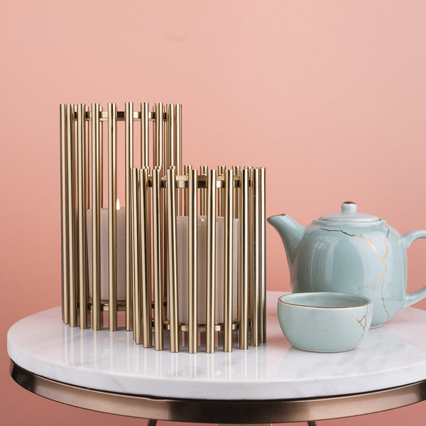 The Mystique Tube Candle Stand - Pair