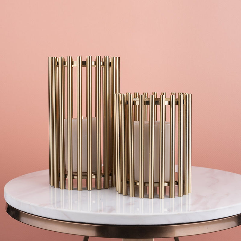 The Mystique Tube Candle Stand - Pair