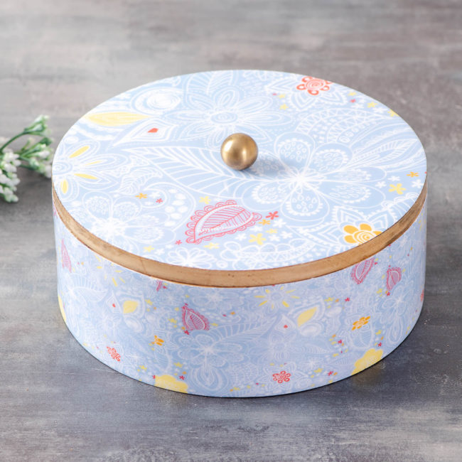 Voguish Masala Box 7 Jar- Blue