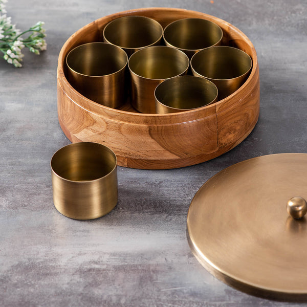 Voguish Masala Box (7 Steel Jar)