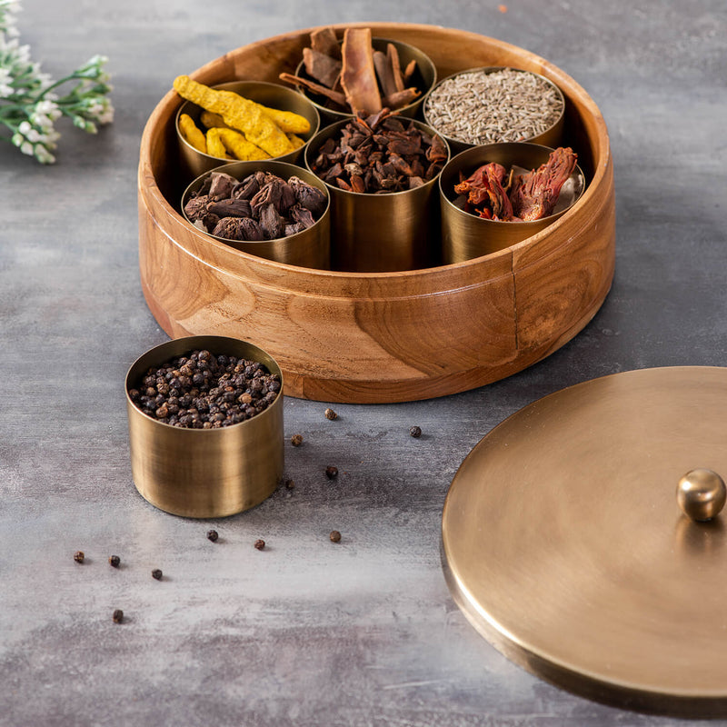 Voguish Masala Box (7 Steel Jar)