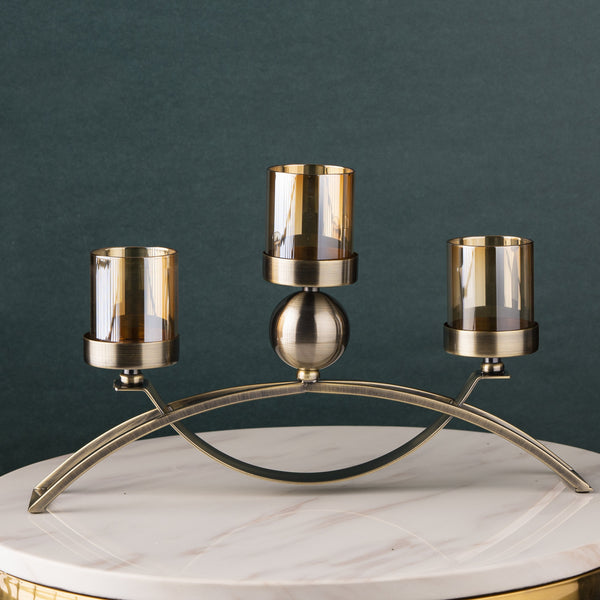The Three Piece Criss Cross Decorative Candle Stand