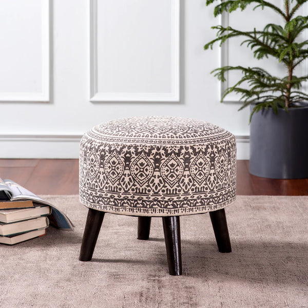 Classic Imprinted Ottoman