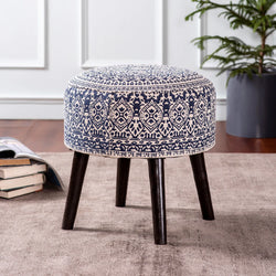 Blue Printed Ottoman