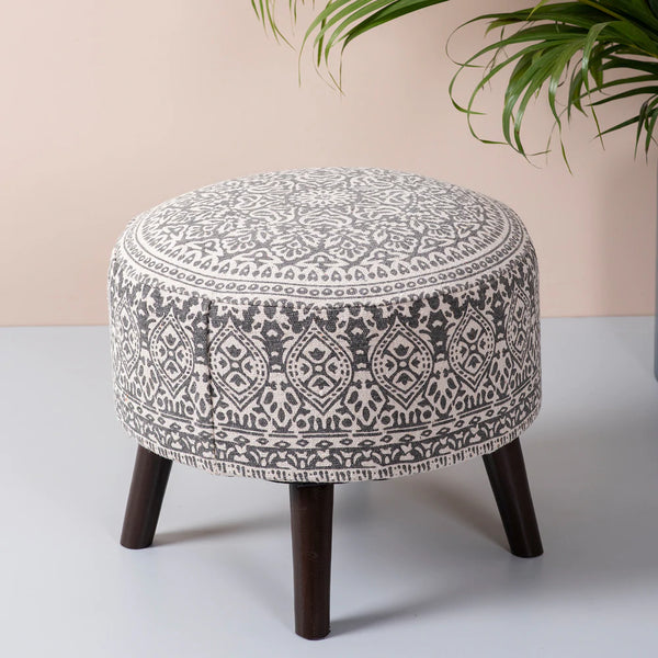 Classic Imprinted Ottoman
