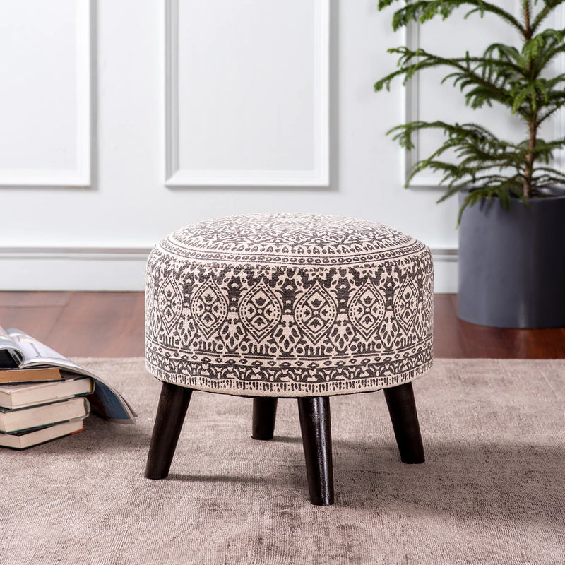 Classic Imprinted Ottoman