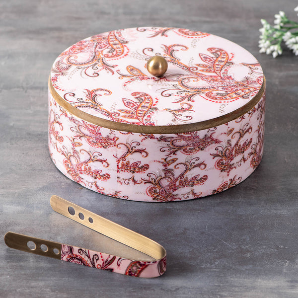 Voguish Chapatti Box Pink Enamel