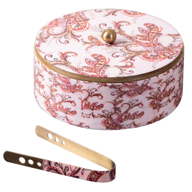 Voguish Chapatti Box Pink Enamel