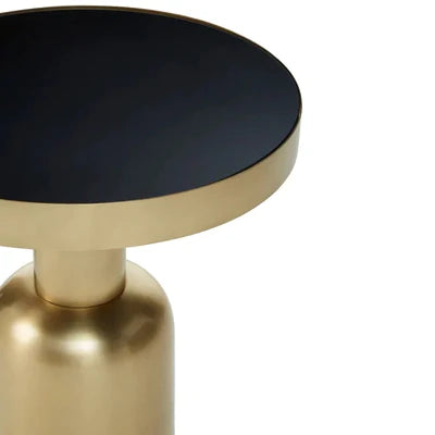 OVO Side Table Black & Gold (Large)