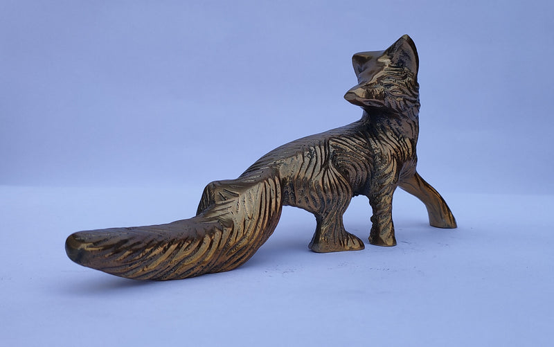 Ready to leap Fox Sculpture